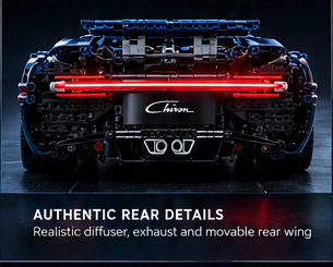 Bugatti Chiron Dark Blue 1:8 โ 3728PCS