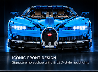 Bugatti Chiron Dark Blue 1:8 – 3728PCS