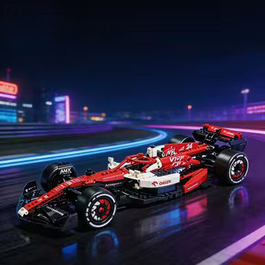 Alfa Romeo F1 Team Stake C43 2023 Bottas & Zhou 1:8 Finished Building Block Car 1800+PCS