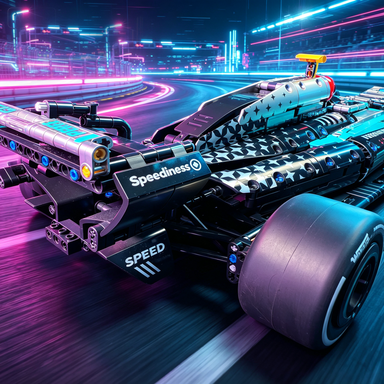 Mercedes-AMG Petronas F1 W12 2021 Hamilton & Bottas 1:8 Finished Building Block Car 1912PCS
