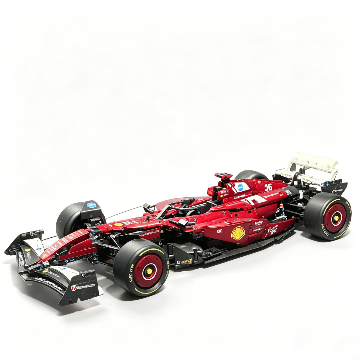 Ferrari F1 SF-24 2024 Leclerc & Sainz 1:8 Finished Building Block Car 1463PCS