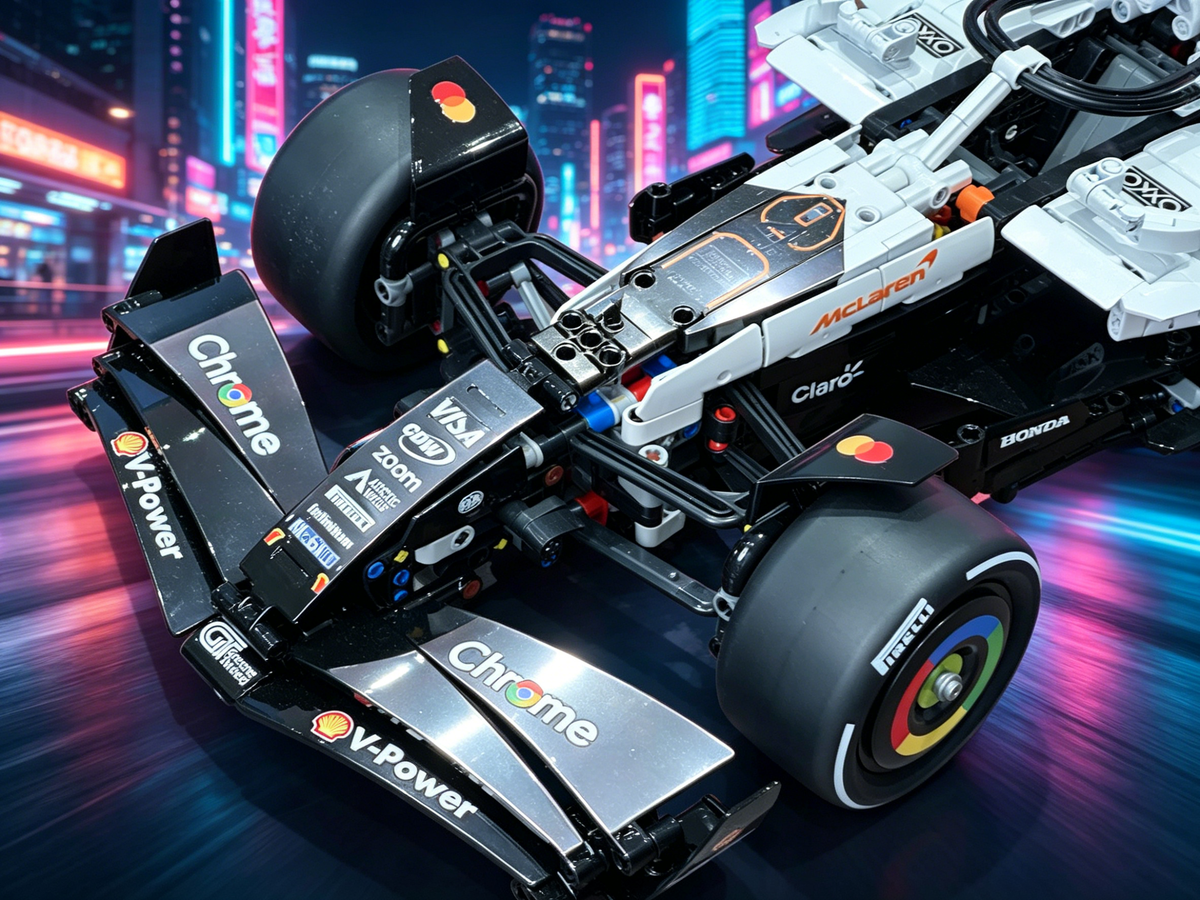 1：8 Scale Mclaren F1 Formula 1 Race Car Technic Building Blocks Collectible Display Model Finished Building Blocks