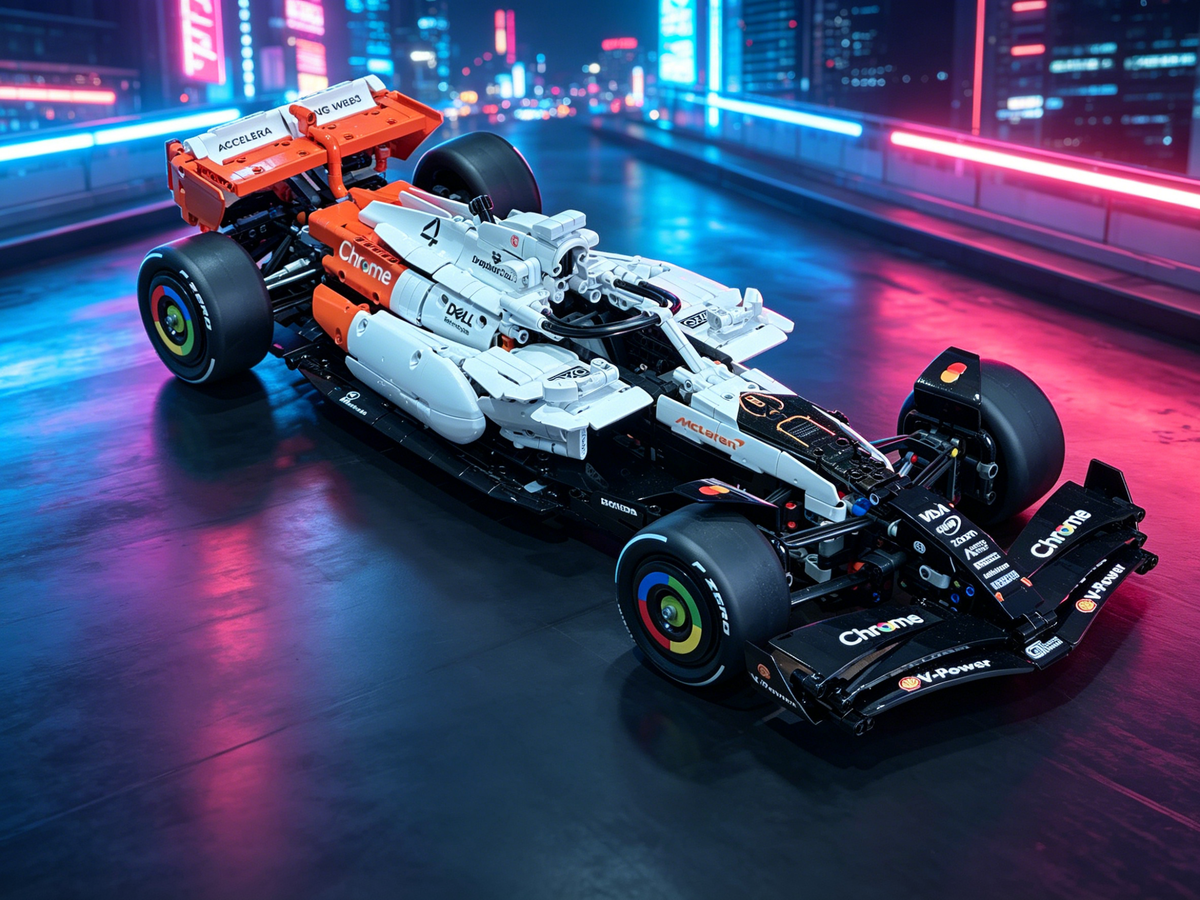1：8 Scale Mclaren F1 Formula 1 Race Car Technic Building Blocks Collectible Display Model Finished Building Blocks