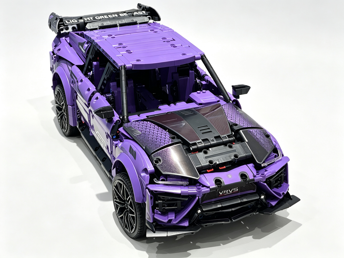 1:10 Purple Lamborghini Urus Widebody SUV Building Blocks Model