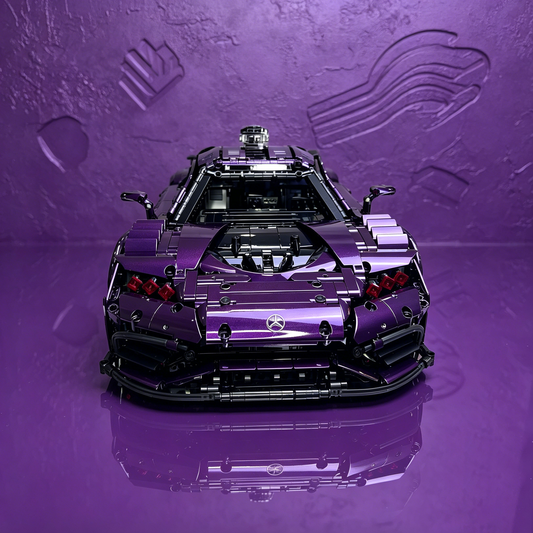 Mercedes AMG One Metallic Purple Custom 3295PCS Finished Building Blocks