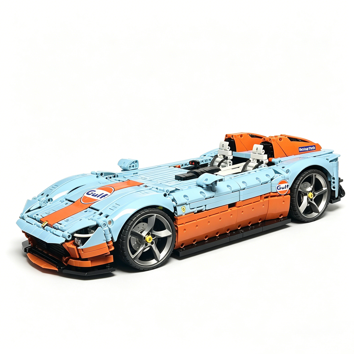 Ferrari Monza SP2 Classic Gulf Livery 1:8 Finished Building Block Car 3280PCS