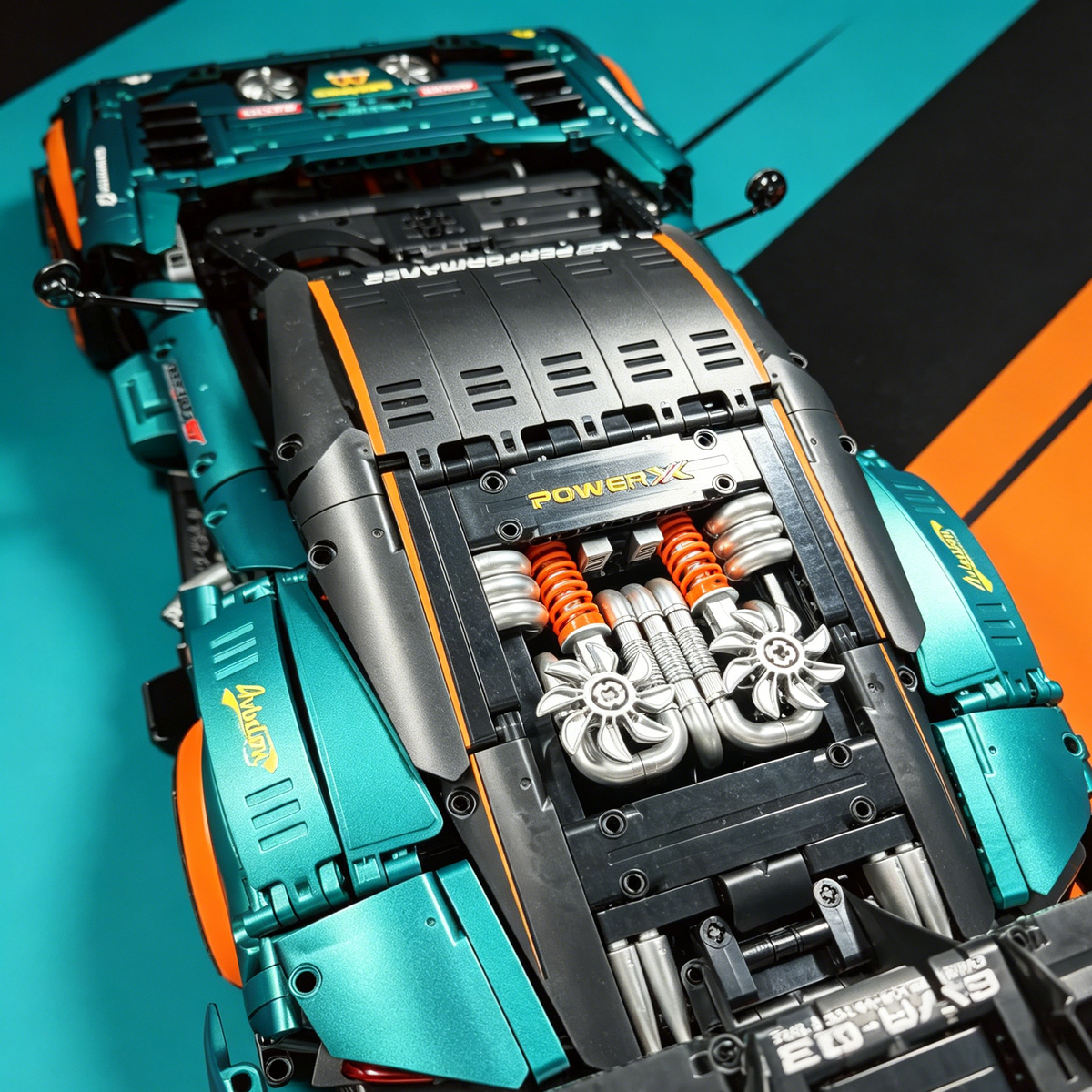 Aston Martin Vantage GT3 1:8 Finished Building Block Car 2980PCS