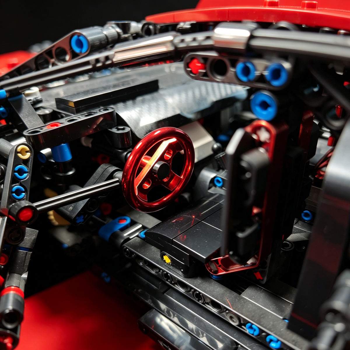 Ford GT Crimson Shadow Custom Edition 1:8 Finished Building Block Car 3180PCS