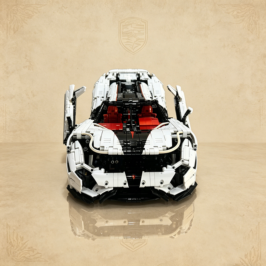 Koenigsegg Regera White Black Livery 3500PCS Finished Building Blocks