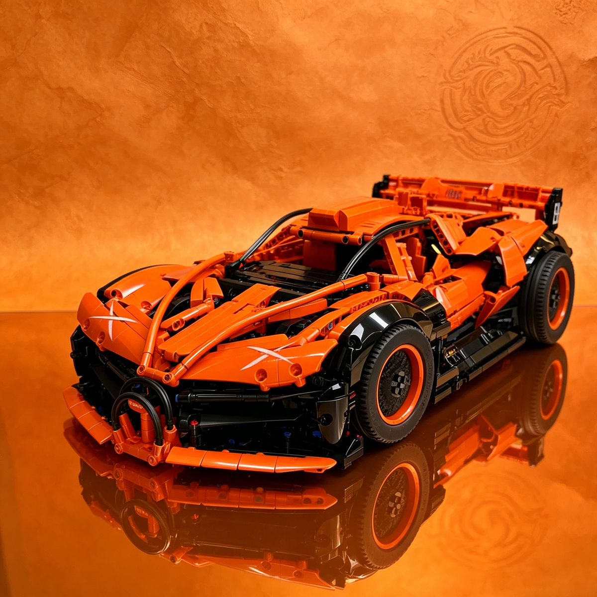 Sci-Fi MOC Supercar Original Creation 3420PCS Finished Building Blocks