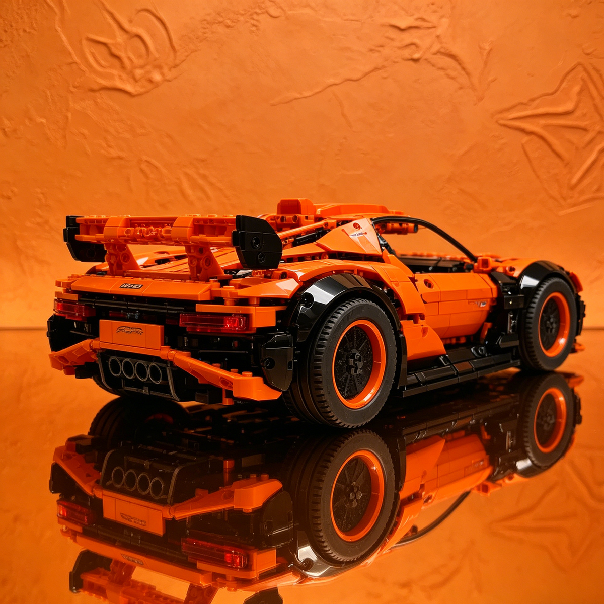 Sci-Fi MOC Supercar Original Creation 3420PCS Finished Building Blocks