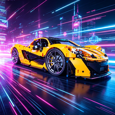 Mclaren P1 1:8 Finished Building Block Car 3599PCS