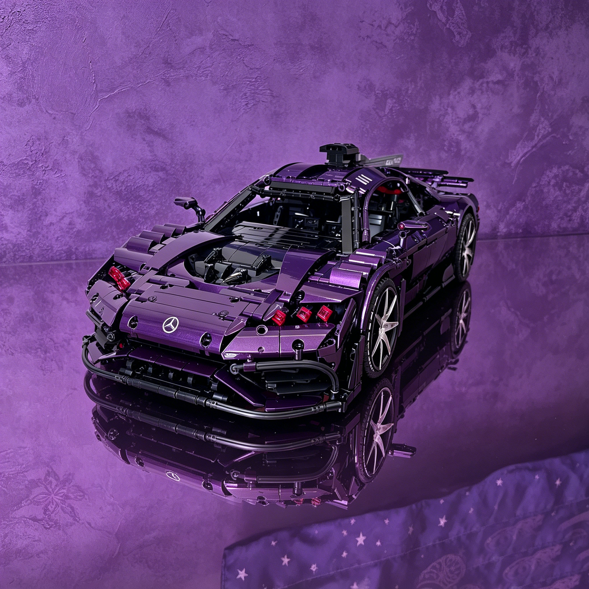 Mercedes AMG One Metallic Purple Custom 3295PCS Finished Building Blocks