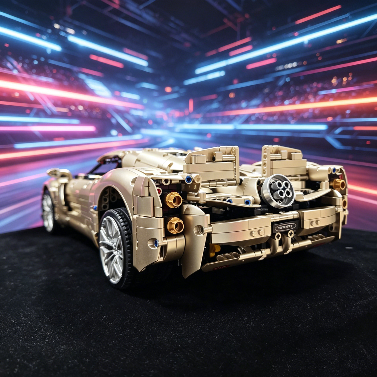 Pagani Utopia 1:8 Finished Building Block Car 3846PCS