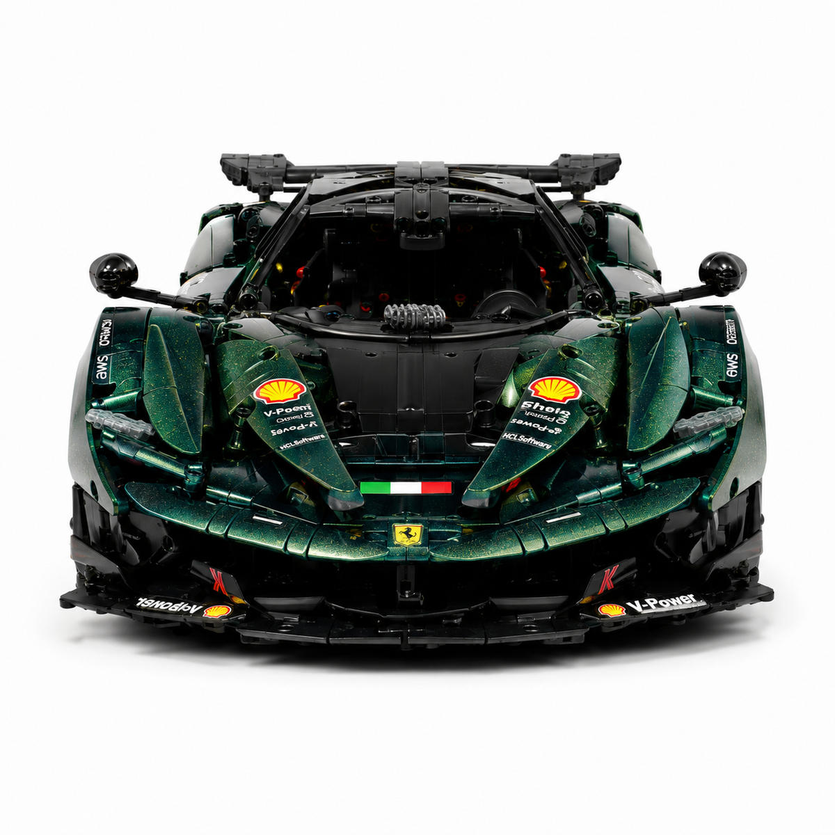 Ferrari FXX K Evo British Racing Green Chameleon Metal Livery 3820PCS Finished Building Blocks