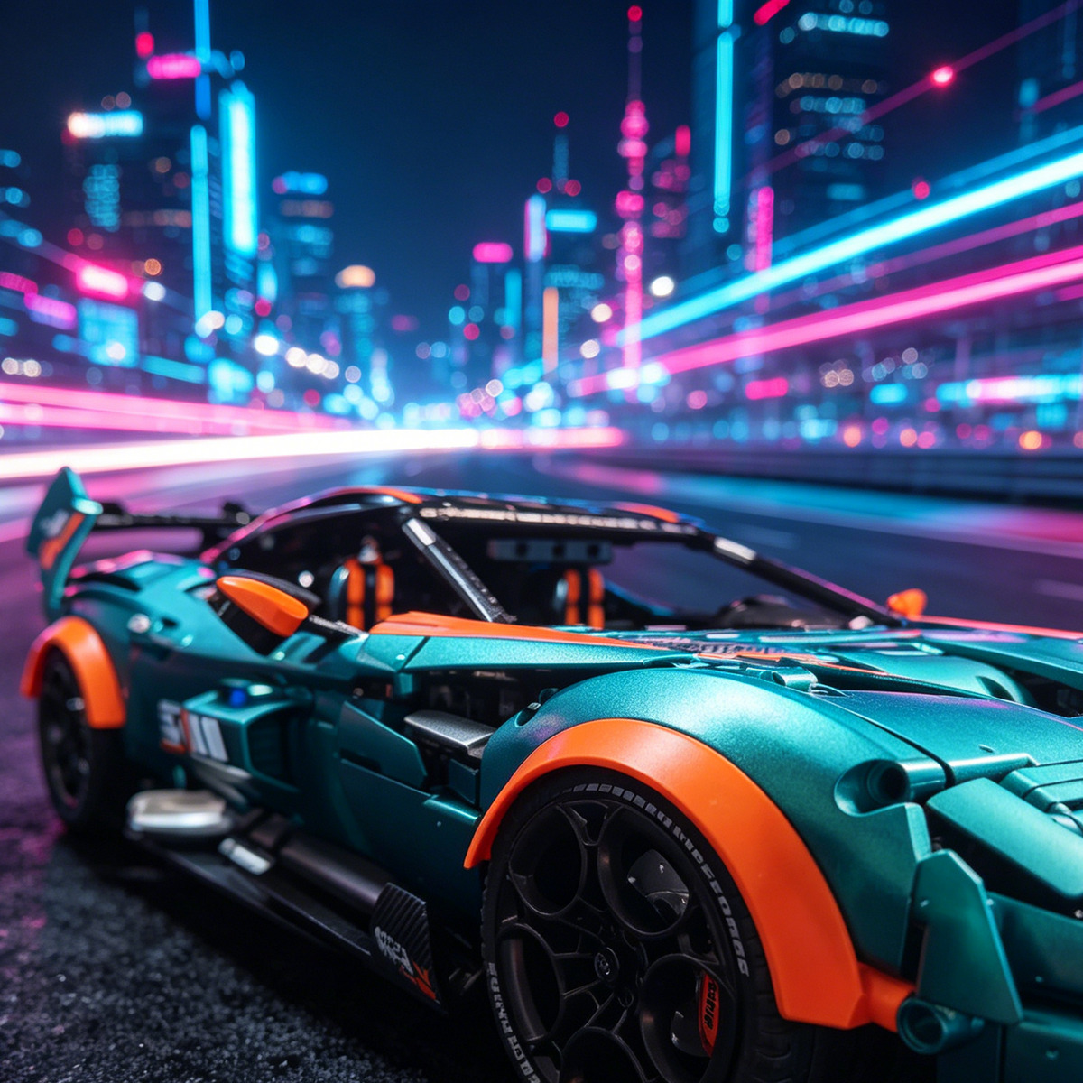 GULY 10647 Aston Martin Vulcan 1:8 Finished Building Block Car 3794PCS