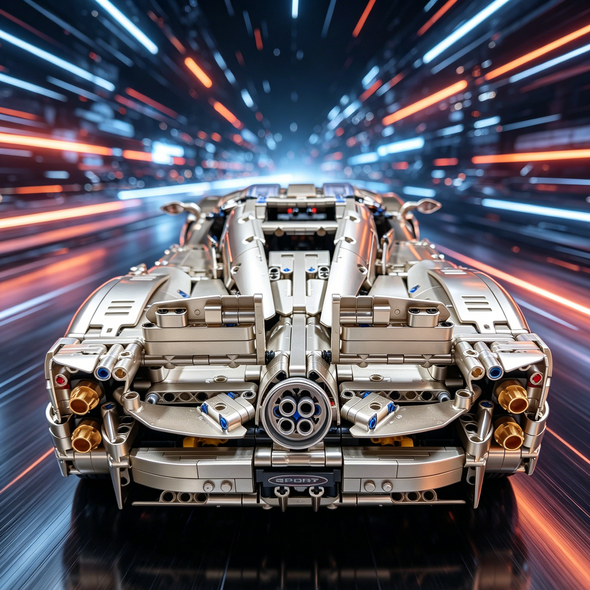 Pagani Utopia 1:8 Finished Building Block Car 3846PCS
