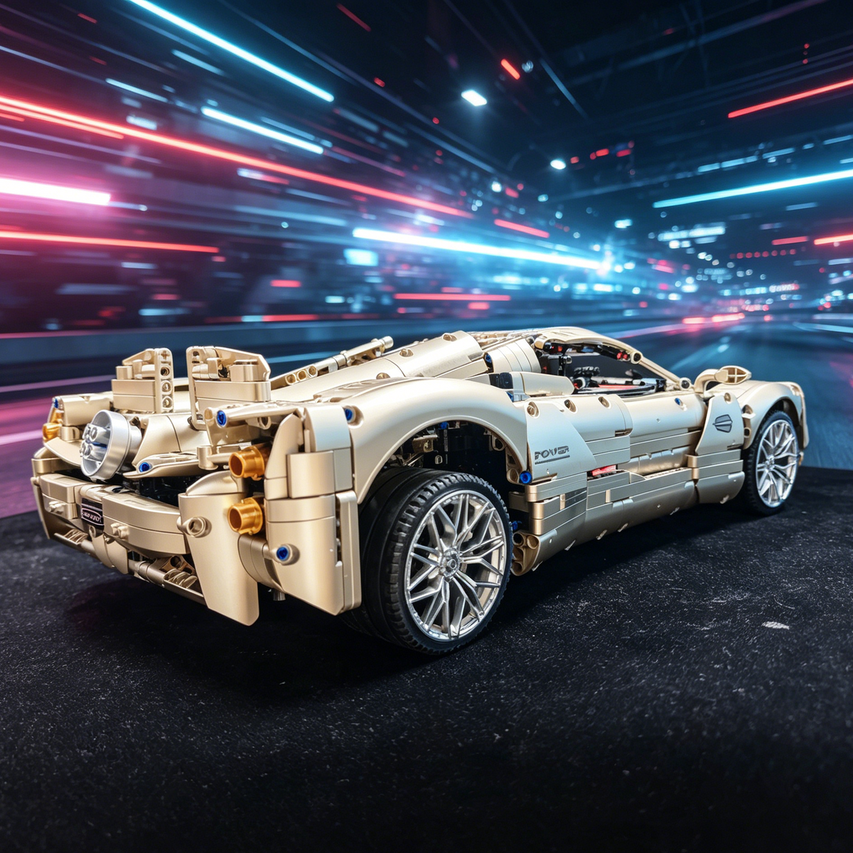 Pagani Utopia 1:8 Finished Building Block Car 3846PCS