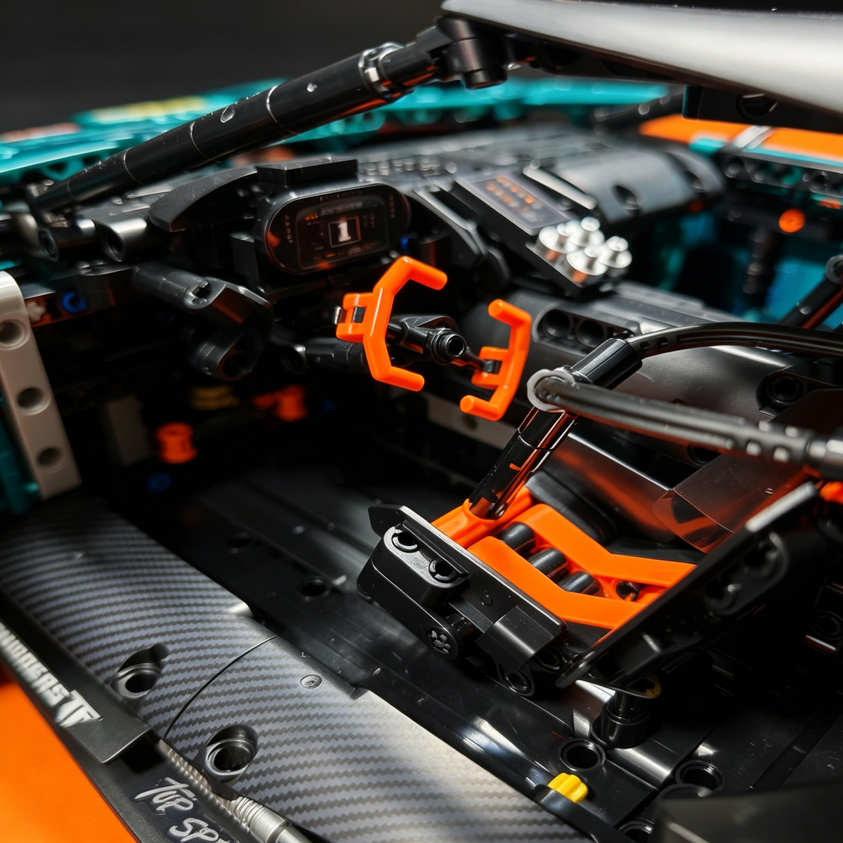 Aston Martin Vantage GT3 1:8 Finished Building Block Car 2980PCS