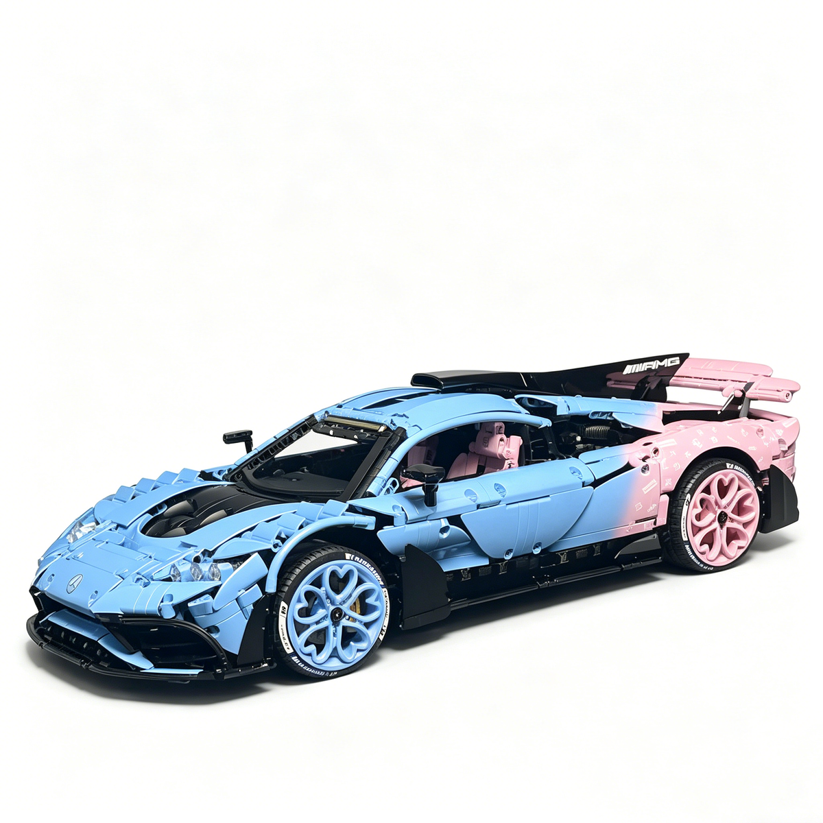 Mercedes-AMG ONE LV Logo Custom Edition 1:8 Finished Building Block Car 3290PCS
