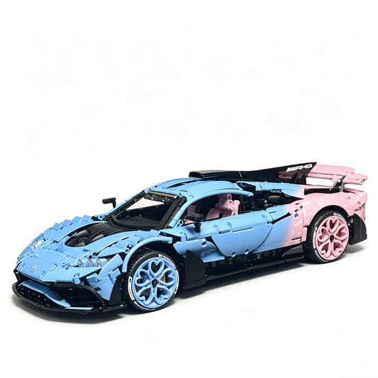 Mercedes-AMG ONE LV Logo Custom Edition 1:8 Finished Building Block Car 3290PCS