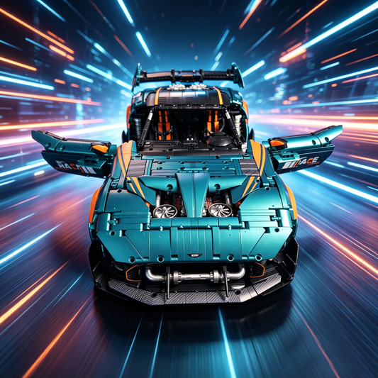 GULY 10647 Aston Martin Vulcan 1:8 Finished Building Block Car 3794PCS