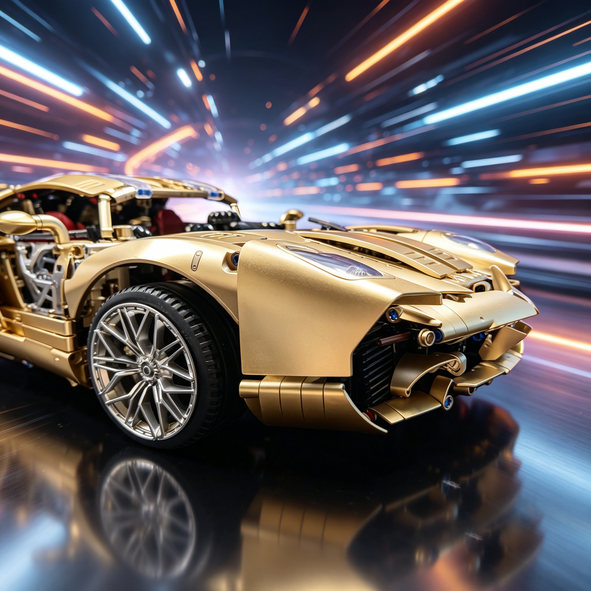 Pagani Utopia 1:8 Finished Building Block Car 3846PCS
