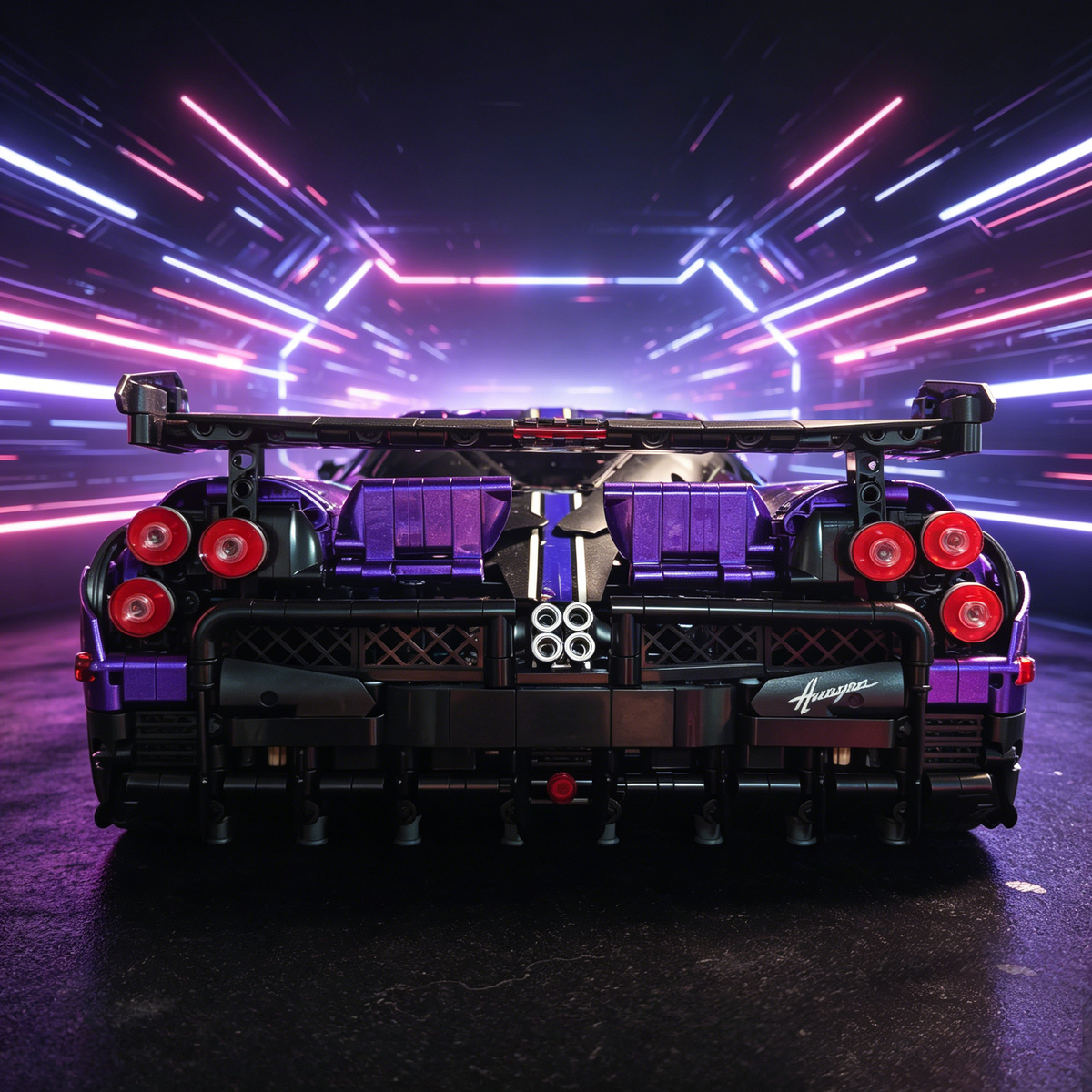 Pagani Zonda 760LH Hamilton Custom Edition 1:8 Finished Building Block Car 3180PCS