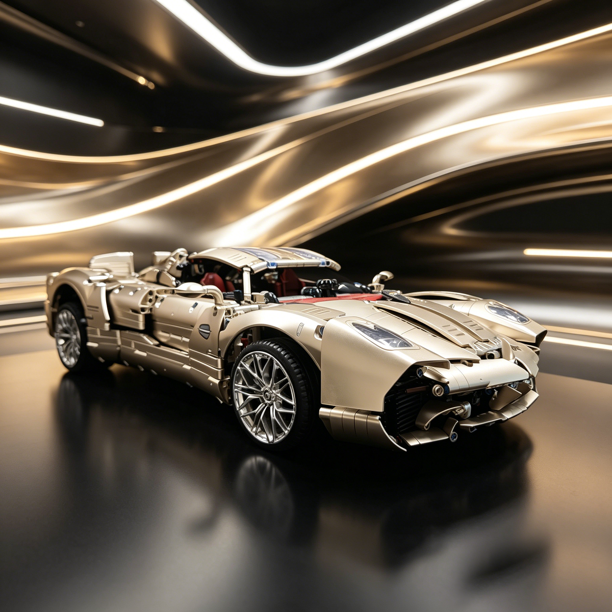Pagani Utopia 1:8 Finished Building Block Car 3846PCS