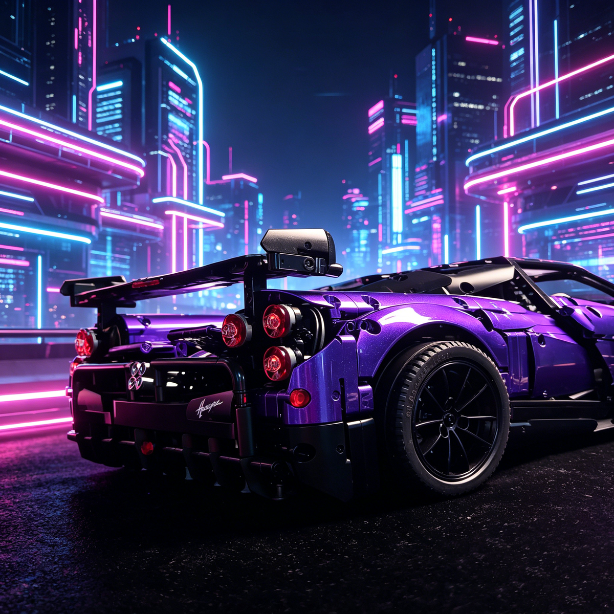 Pagani Zonda 760LH Hamilton Custom Edition 1:8 Finished Building Block Car 3180PCS