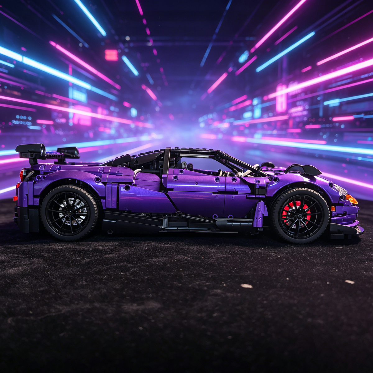 Pagani Zonda 760LH Hamilton Custom Edition 1:8 Finished Building Block Car 3180PCS