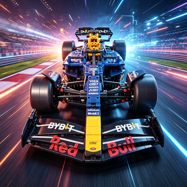 Red Bull Racing F1 RB20 2024 Verstappen & Pérez 1:8 Finished Building Block Car 1639PCS