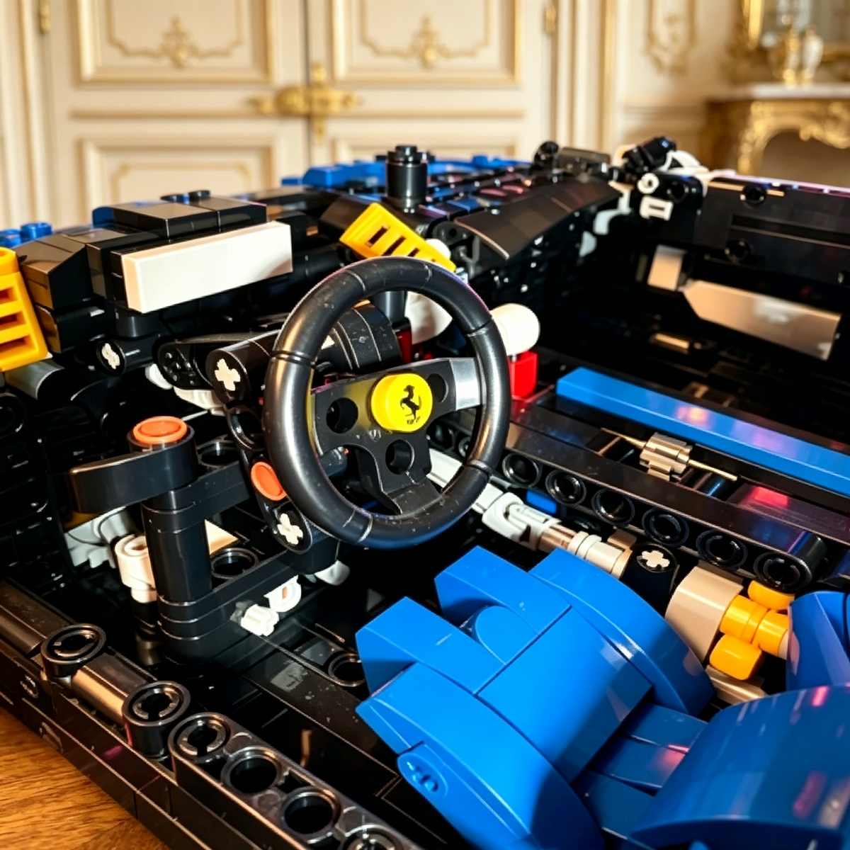 Ferrari F80 1:8 Finished Building Block Car 3680PCS