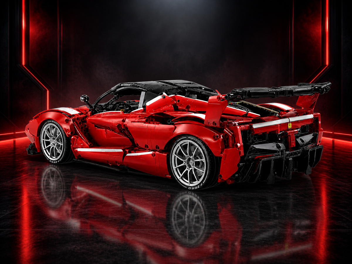 Ferrari FXX-K Evo Classic Red 3380PCS Finished Building Blocks