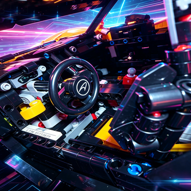 Mclaren P1 1:8 Finished Building Block Car 3599PCS