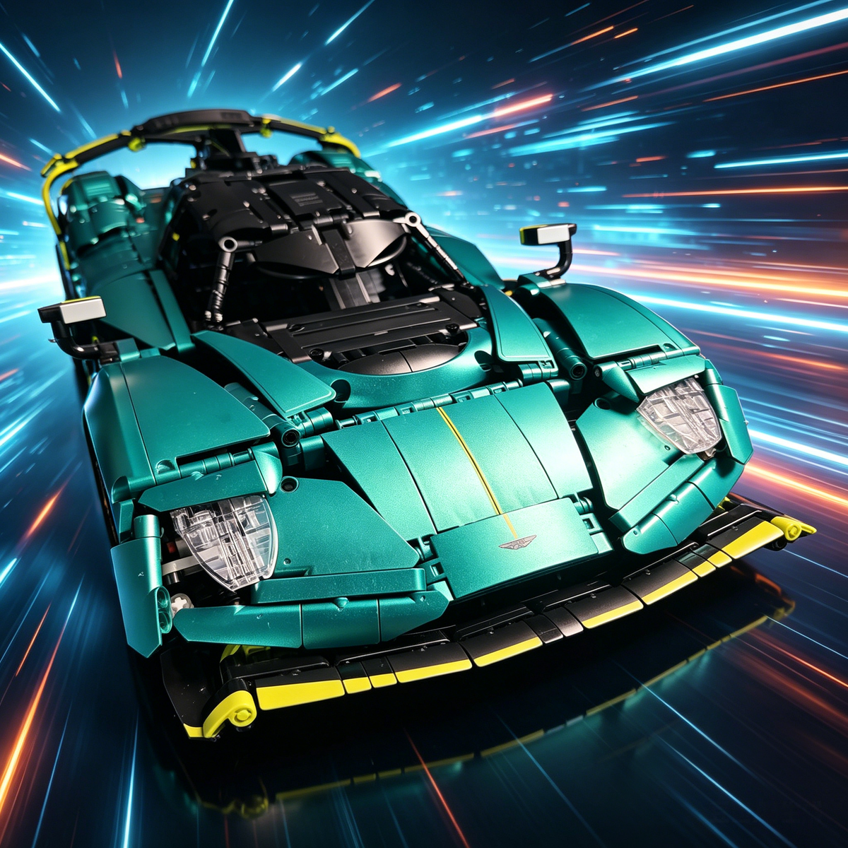 Aston Martin Valkyrie AMR Pro 1:8 Finished Building Block Car 3580PCS