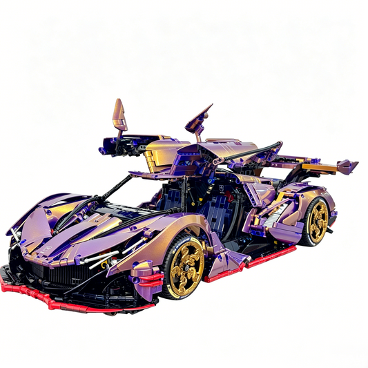 Apollo Intensa Emozione 1 8 Scale Model Car Chameleon Purple Gold Finished Building Blocks