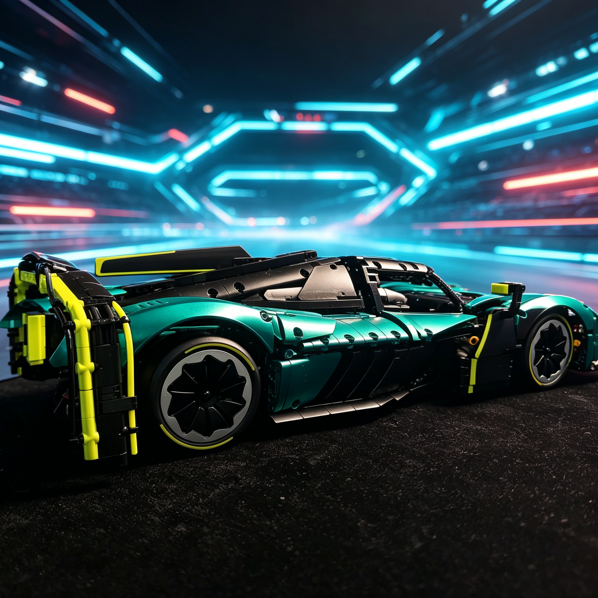 Aston Martin Valkyrie AMR Pro 1:8 Finished Building Block Car 3580PCS