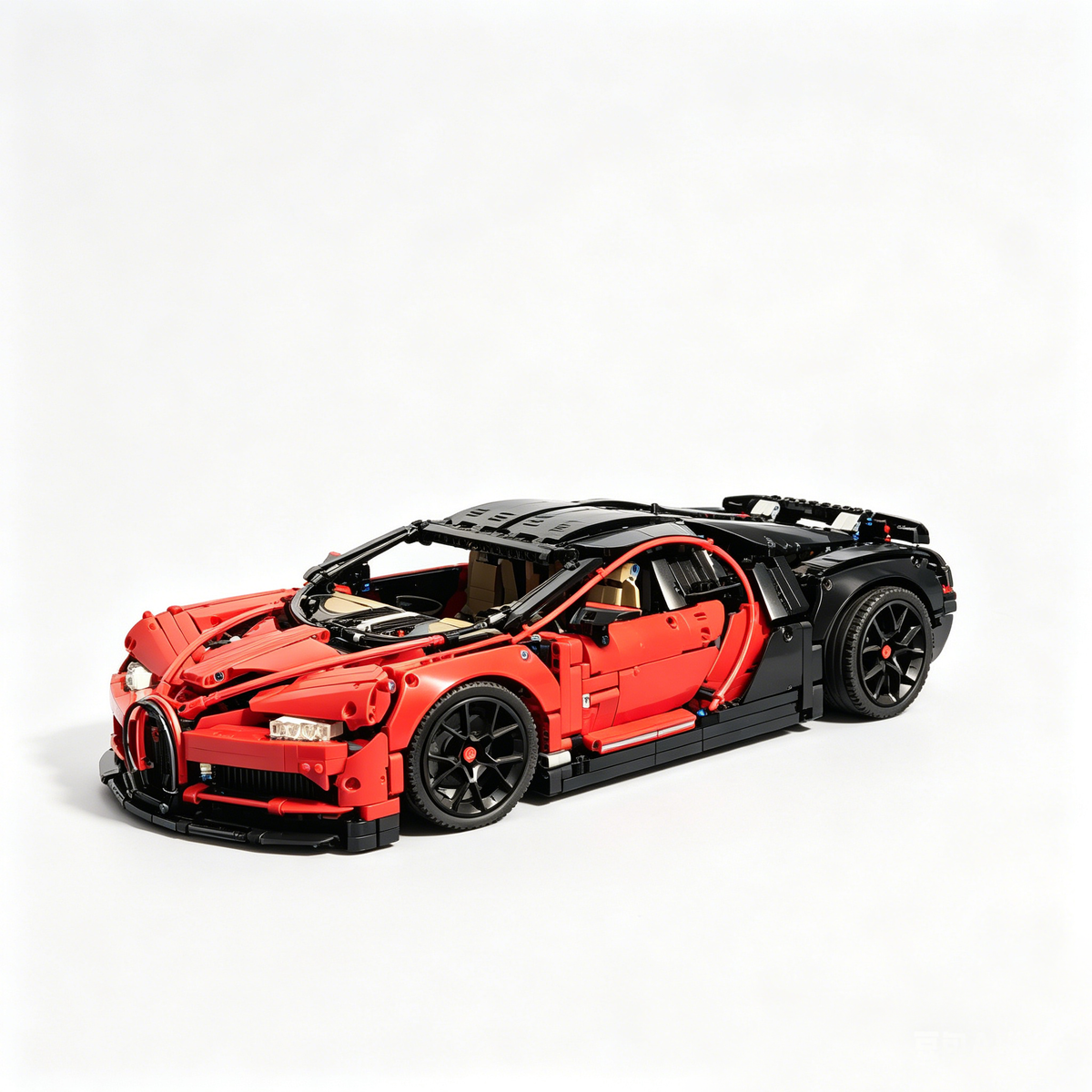 Bugatti Chiron Blue-Black Custom Color Edition 1:8 Finished Building Block Car 3599PCS