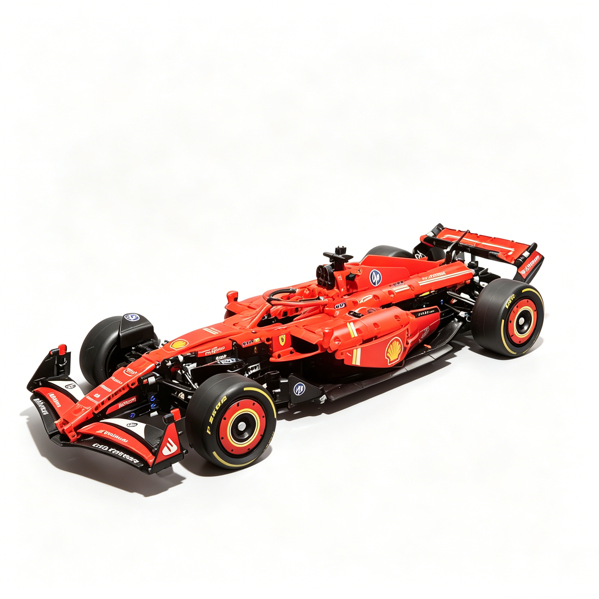 Ferrari F1 SF-24 2024 Leclerc & Sainz 1:8 Finished Building Block Car 1361PCS