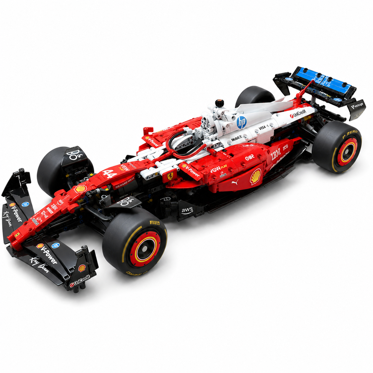 Ferrari F1 SF-25 2025 Hamilton 1:8 Finished Building Block F1 Car Approx. 1900 PCS