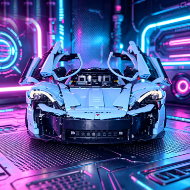 Mclaren P1 1:8 Finished Building Block Car 3599PCS