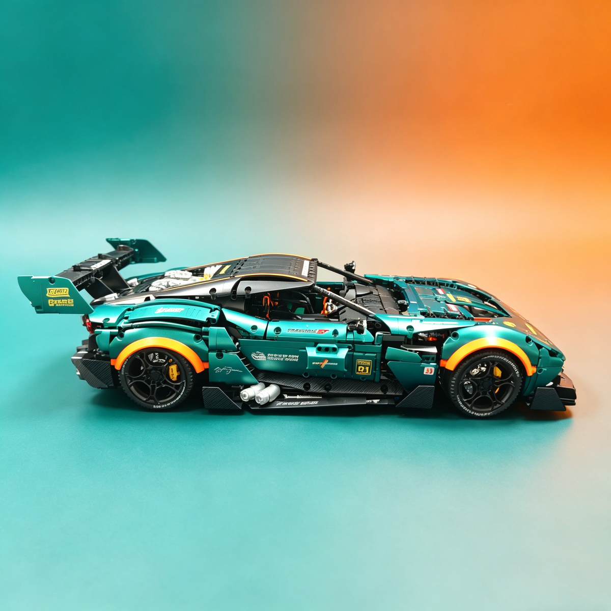 Aston Martin Vantage GT3 1:8 Finished Building Block Car 2980PCS