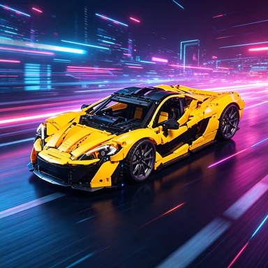 Mclaren P1 1:8 Finished Building Block Car 3599PCS