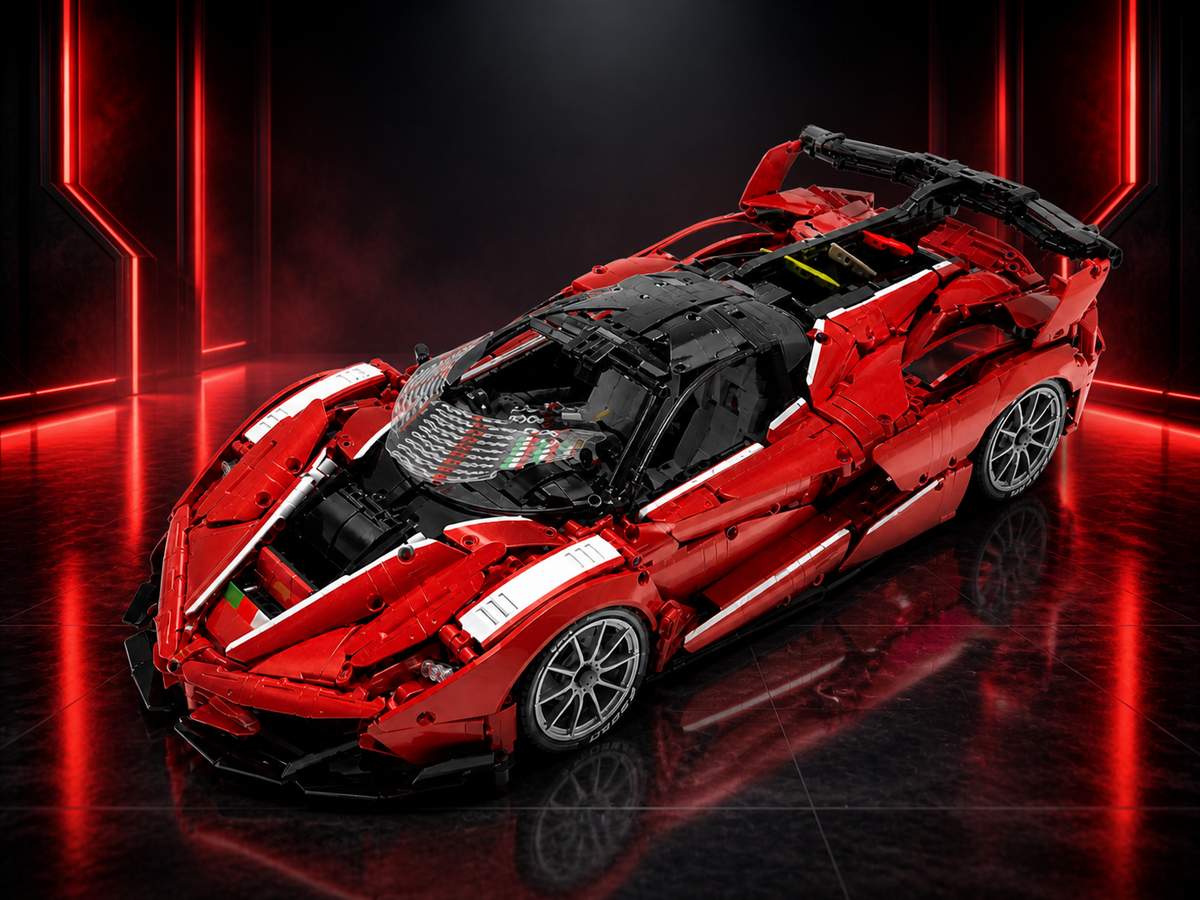 Ferrari FXX-K Evo Classic Red 3380PCS Finished Building Blocks