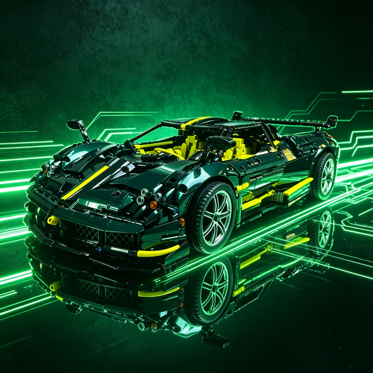 Pagani Huayra BC British Racing Green 3300PCS Finished Building Blocks