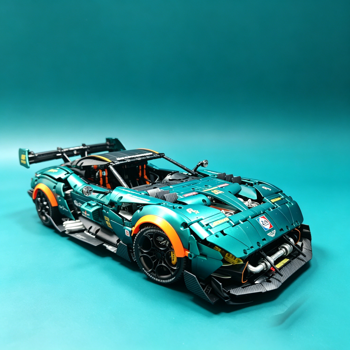 Aston Martin Vantage GT3 1:8 Finished Building Block Car 2980PCS