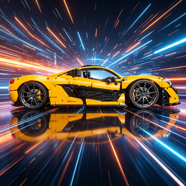 Mclaren P1 1:8 Finished Building Block Car 3599PCS