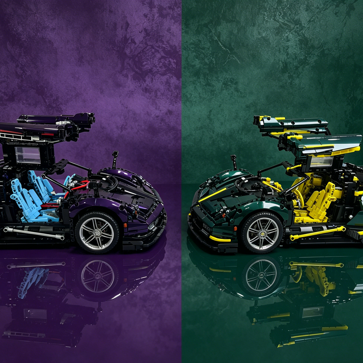 Pagani Huayra BC British Racing Green 3300PCS Finished Building Blocks