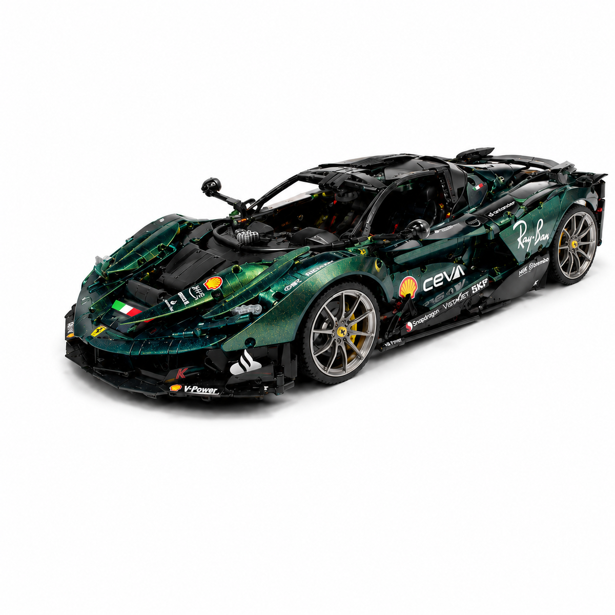 Ferrari FXX K Evo British Racing Green Chameleon Metal Livery 3820PCS Finished Building Blocks